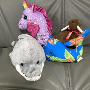 Sea Life Animal Plush Sea Horse Whale Alaska Walrus Dolphin Stuffed Animal Lot